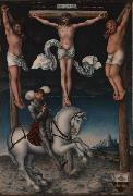 Lucas Cranach The Crucifixion with the Converted Centurion. oil painting reproduction